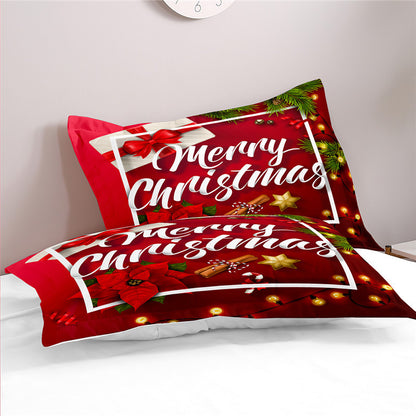 3D Printing Christmas Home Textile Three-piece Bedding