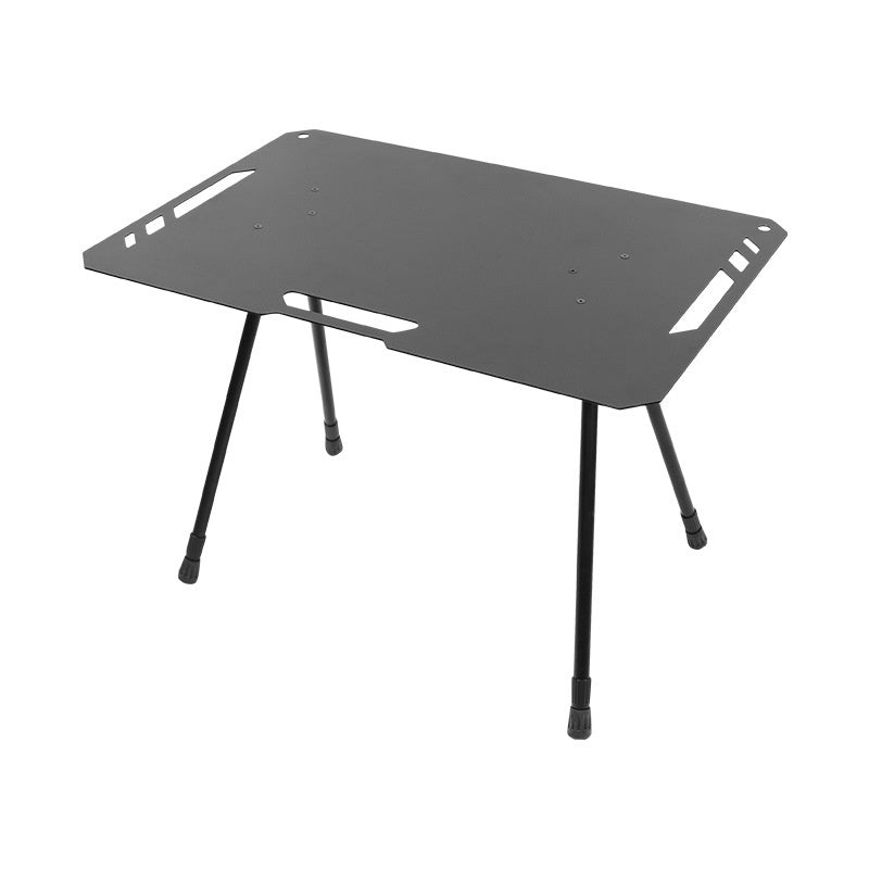 Table pliante en aluminium noirci pour camping en plein air