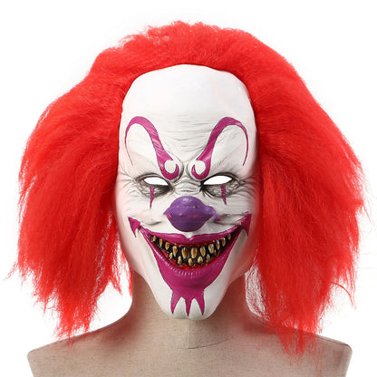 Horror Script Kill Halloween Clown Mask Headgear