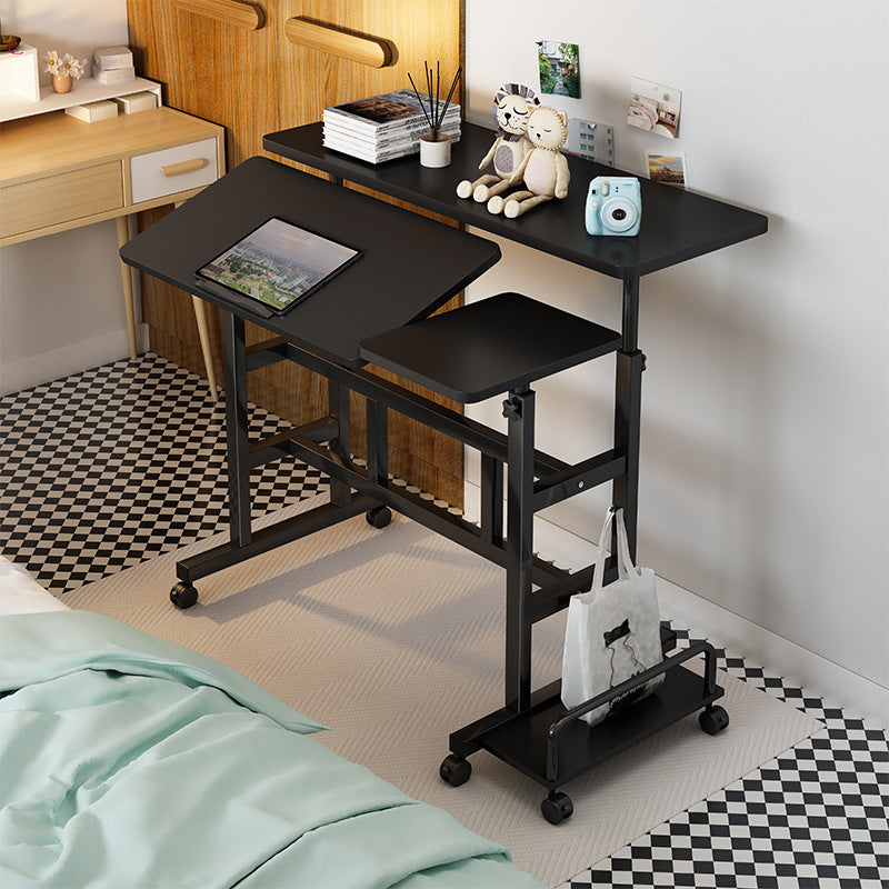 Bureau debout pliable pour ordinateur portable, bureau de chevet pour chambre à coucher, petite Table simple