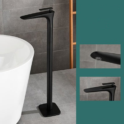 Floor Type Black Bathtub Faucet