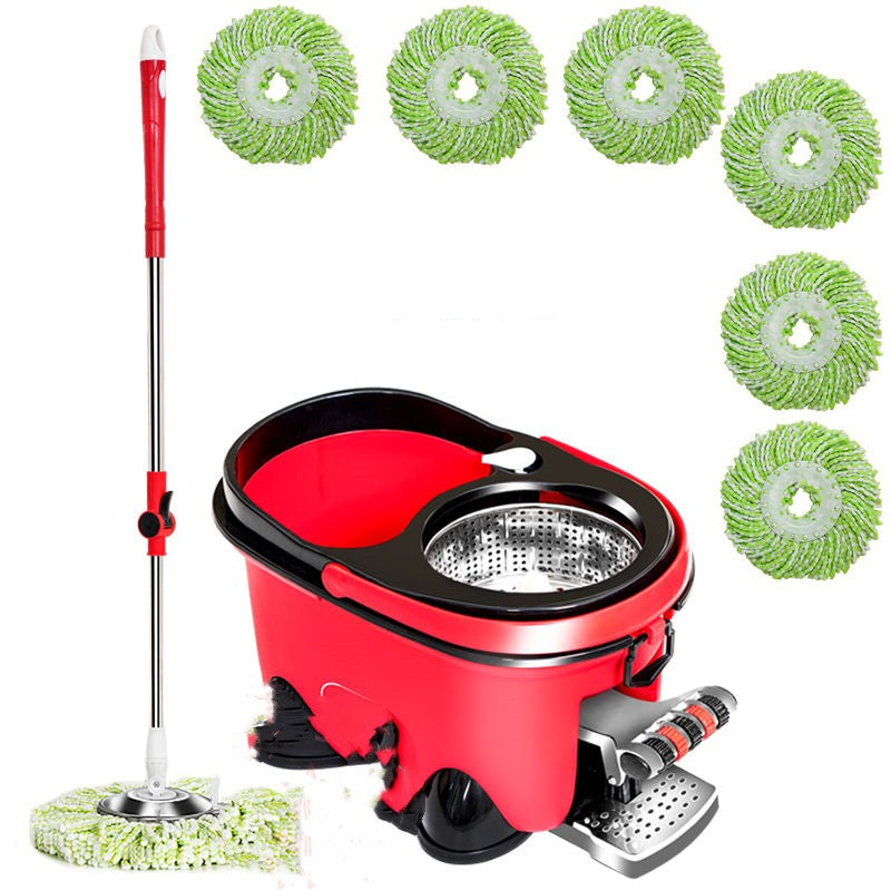 Four Drive Foot On Rotary Mop Bucket