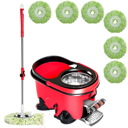 Four Drive Foot On Rotary Mop Bucket