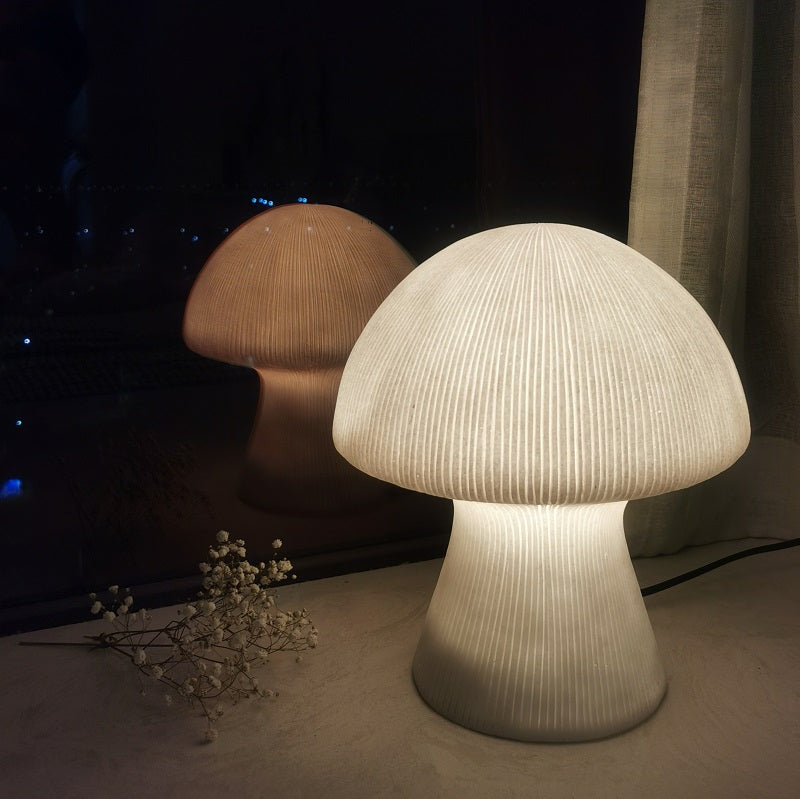 Lampe de Table de chevet de Style nordique, veilleuse en grès, ornements faits à la main