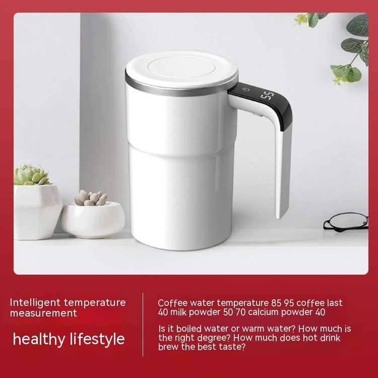 Tasse à café électrique rechargeable par USB, tasse magnétique automatique, étanche IP67, sans danger pour les aliments, en acier inoxydable, pour jus de thé, Milksha, gadgets de cuisine