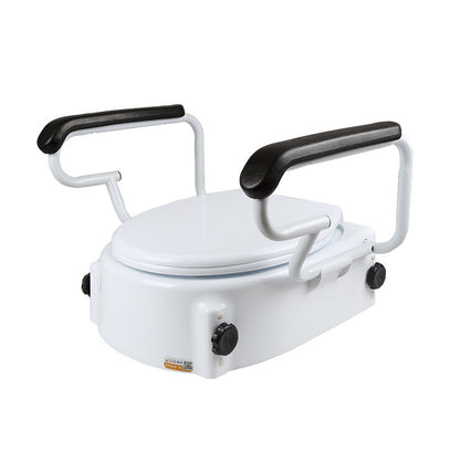 Elderly Toilet Height Booster With Armrest Cover Portable Heightening Insole Rehabilitation Care