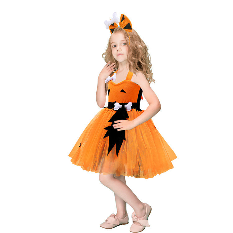 Mostrar vestido de niña para fiesta de disfraces de Halloween