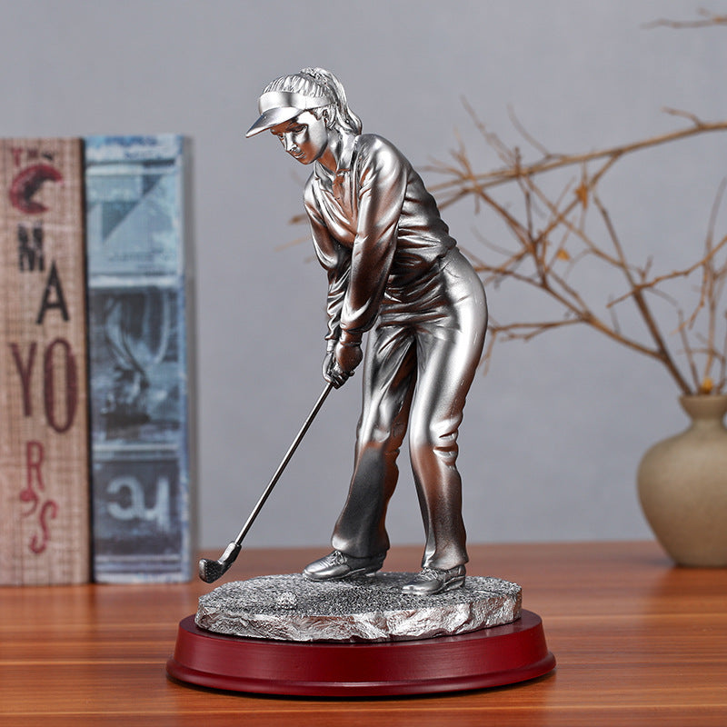 Creative Home Resin Golf Character Decoration