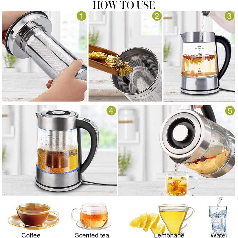 Intelligent Constant Temperature Glass Electric Kettle For Household Use