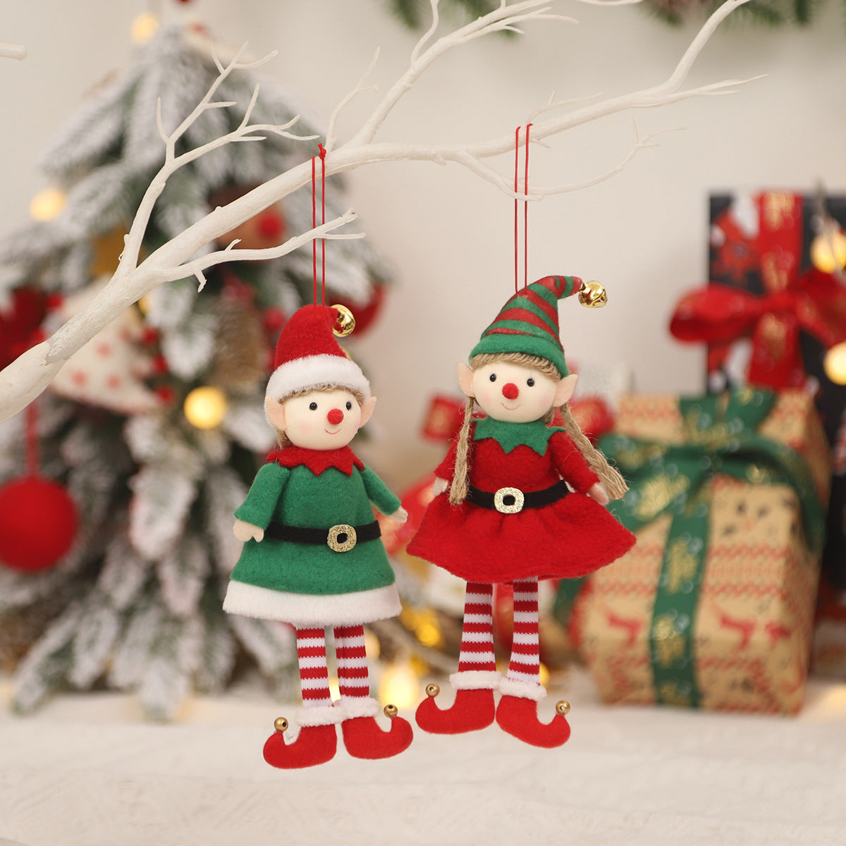 Home Fashion Christmas Elf Doll Pendant