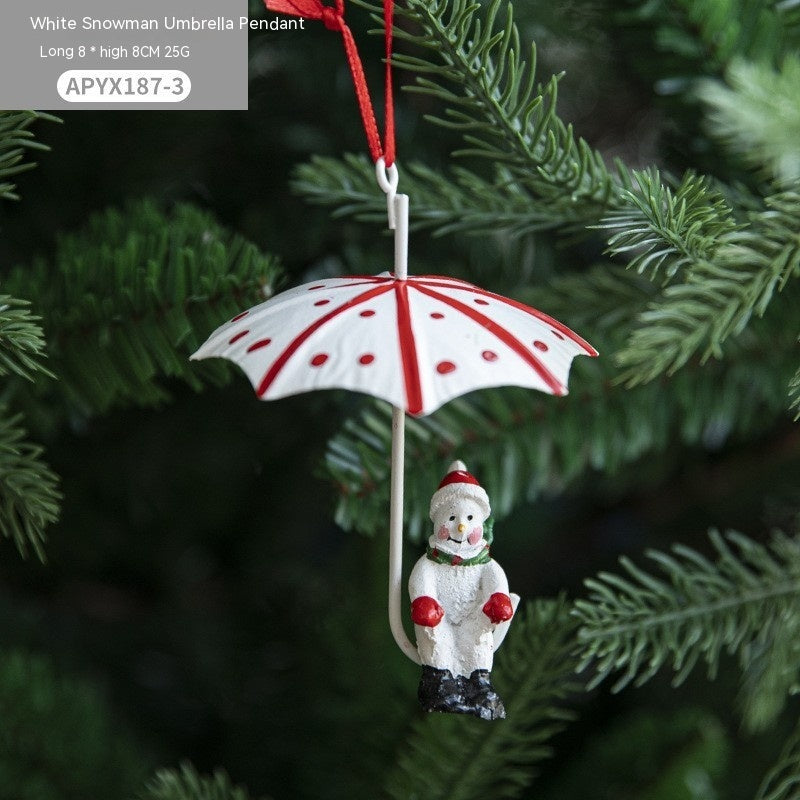 Colgante de paracaídas con globo aerostático navideño de hierro nórdico, adornos creativos, adornos para árboles