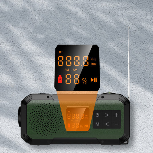 Radio de manivela con energía solar