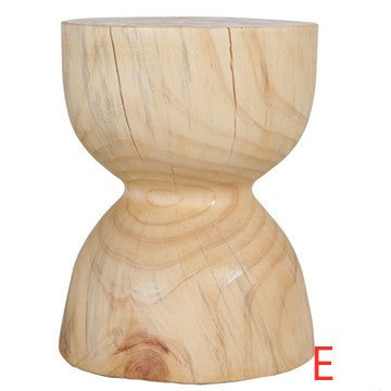 Nordic Homestay Log Stool Decoration Tea Table