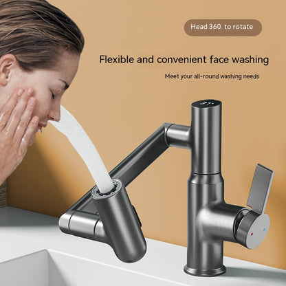 Washing Basin Rotating Multifunctional Digital Display Pull Faucet