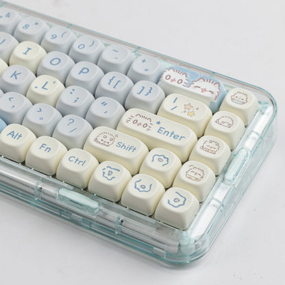 Suitable For Small Cat MOA Height Keycap Cute Meow Block Sublimation