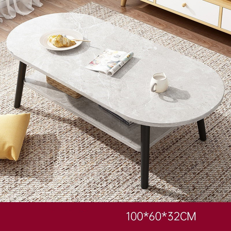 Petite table basse domestique double couche