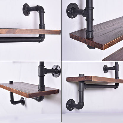 American Country Multi-functional Industrial Style Solid Wood Iron Storage Rack Towel Rack Hanger Table And Chair Coffee Table Furniture