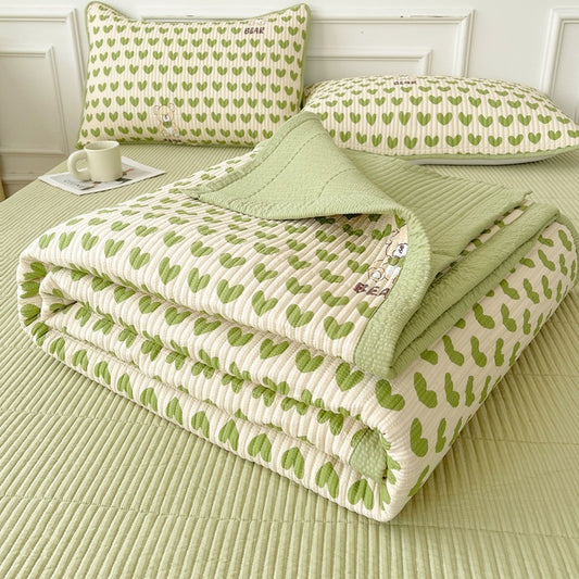 Quilted Bed Cover Three-piece Class A Maternal And Child Bed Sheet