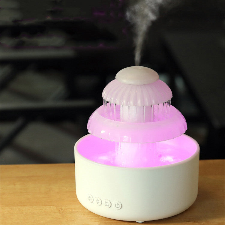 Champignon humidifiant nuage eau de pluie diffuseur d'arôme ultrasonique humidificateur de pluie