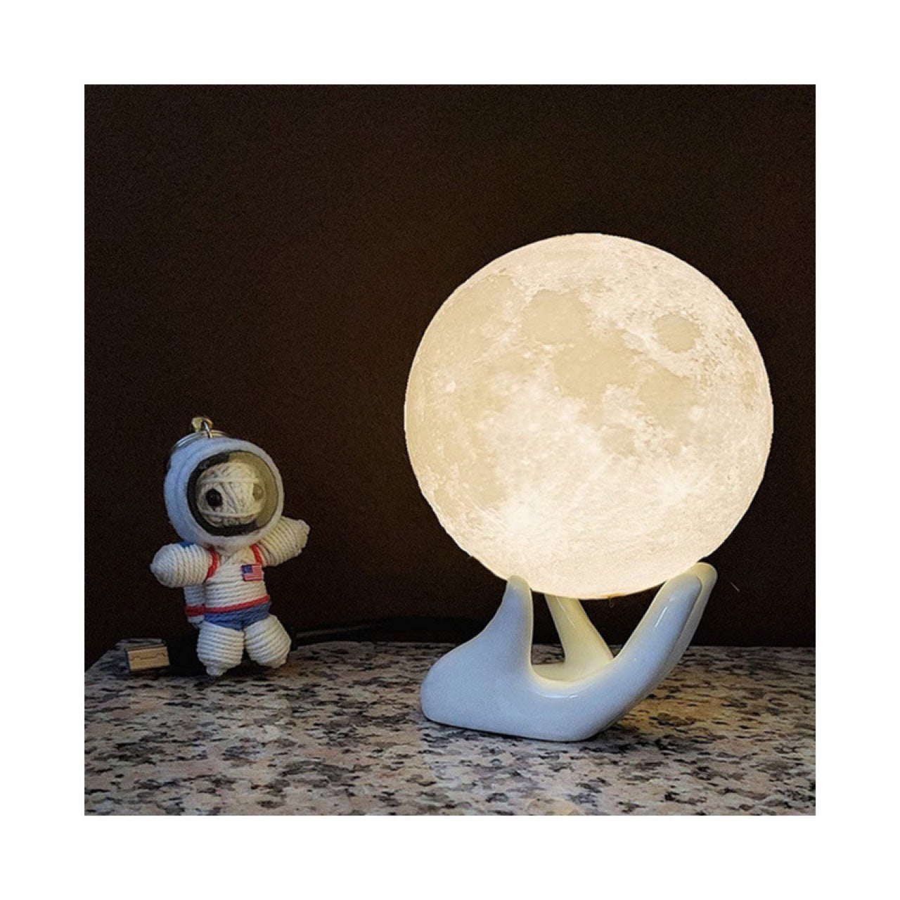 Luz de luna con batería DIY creativa Tanabata