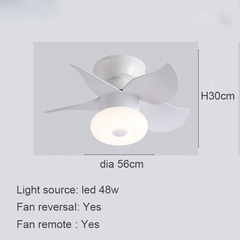 Intelligent Ceiling Fan Lamp In Children's Bedroom