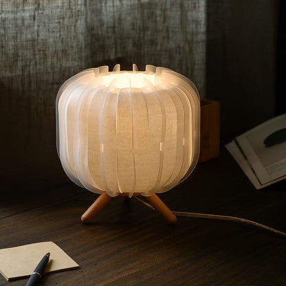 Pleated Bedside Table Medieval Smart Lamp