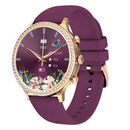 Llamada Bluetooth del reloj inteligente de silicona para mujer