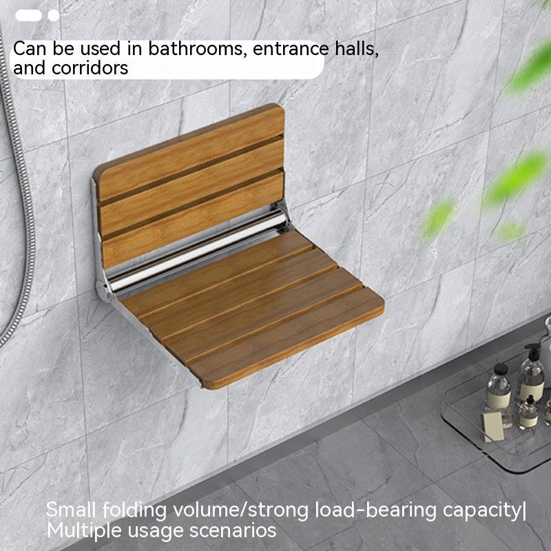 Bathroom Wall-mounted Folding Bath Stool