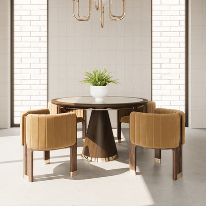 Silla de comedor italiana minimalista de madera maciza de fresno para el hogar