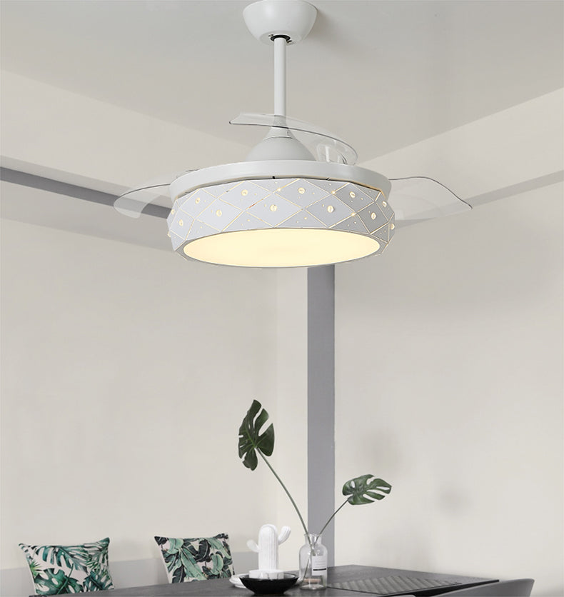 Modern Simple Electric Fan With LED