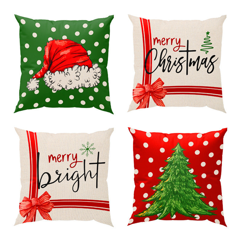 Christmas Pillow Cover Home Living Room