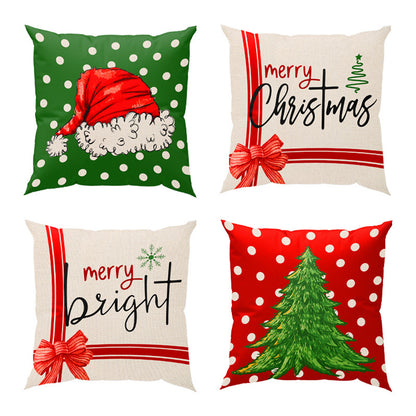 Christmas Pillow Cover Home Living Room