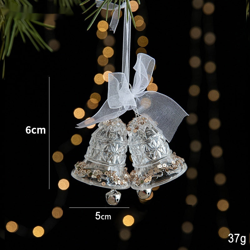 Christmas Decorations Sequins Acrylic Transparent Pendant