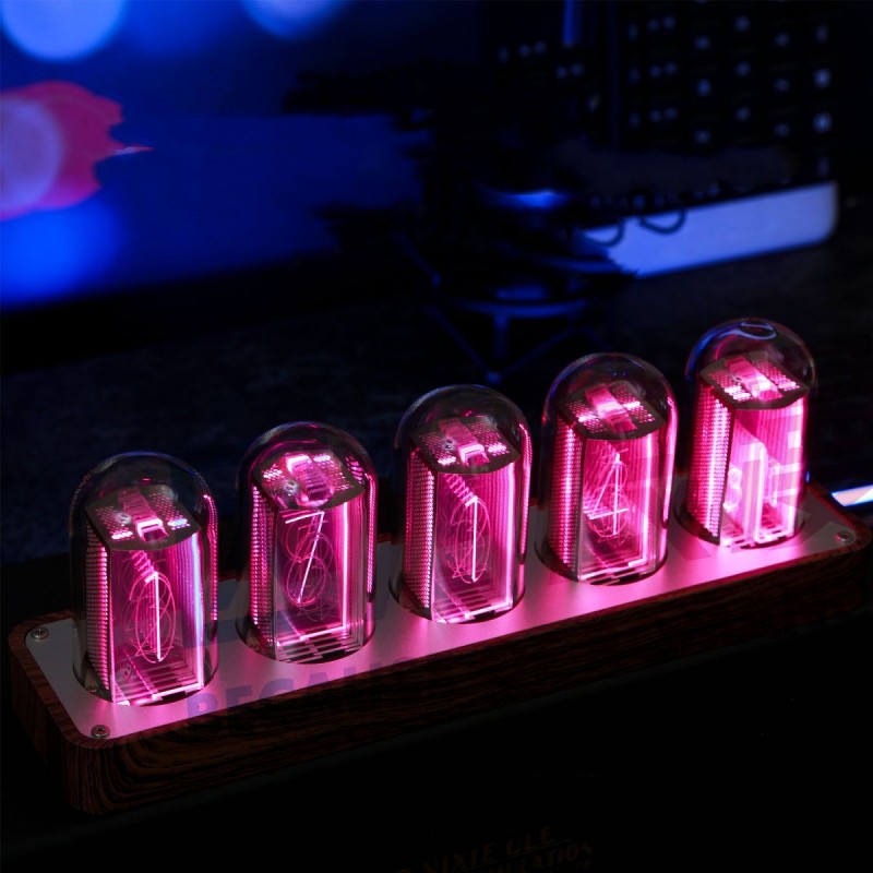 Reloj despertador de comercio electrónico de escritorio Be Nixie Tube Clock sin ensamblaje