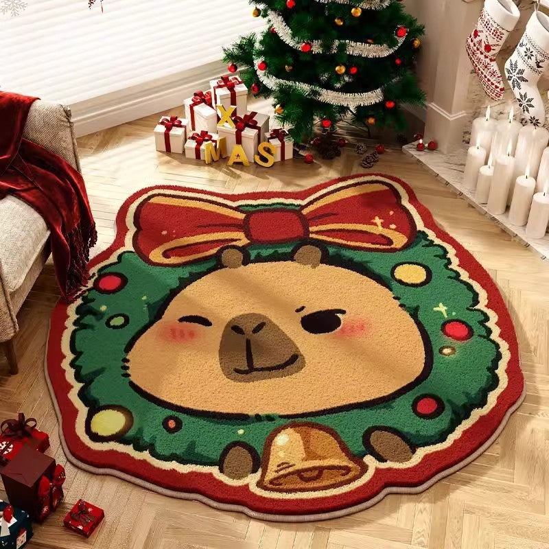 Round Kappabala Christmas Carpet Home Cashmere-like