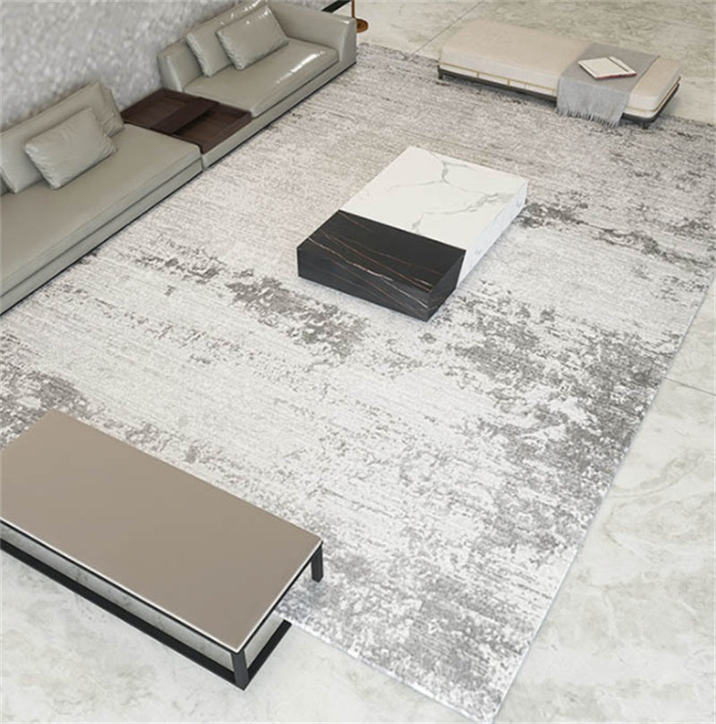 Alfombra tridimensional minimalista de lujo ligera para sala de estar