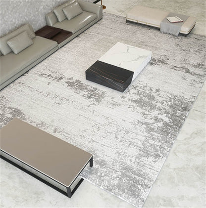 Tapis tridimensionnel minimaliste de luxe léger pour salon