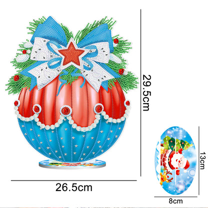 Décorations de Noël en trois dimensions, autocollant fait à la main, peinture décorative au diamant