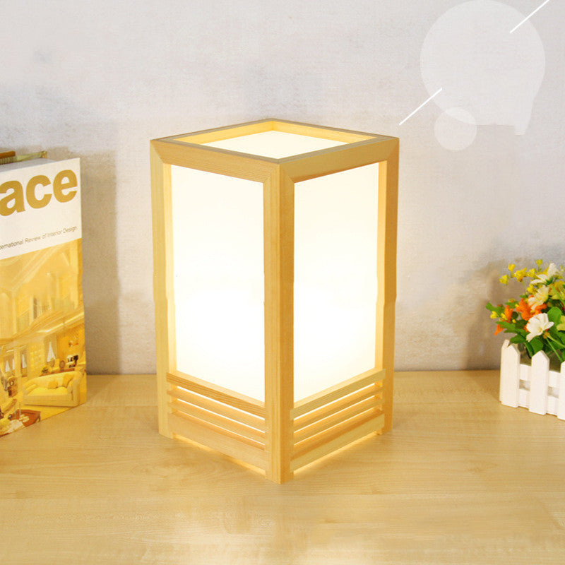 Creative Wooden Lamp Bedroom Bedside Decorative Table Lamp