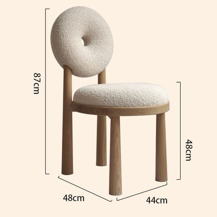 Berber Fleece Chair Home Dining Room Dining Chair Nordic Designer Chair Armchair Desk Chair Make-up Chair Cosmetic Chair