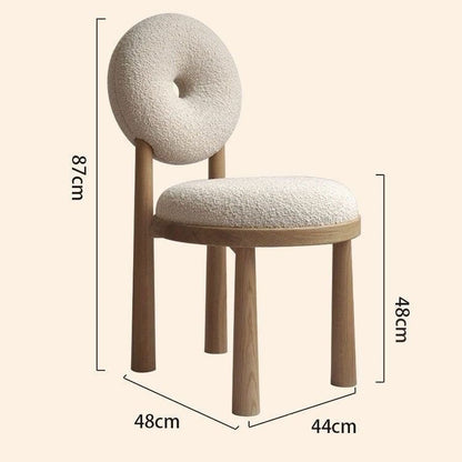 Silla de lana bereber, silla de comedor para el hogar, silla de diseñador nórdico, sillón, silla de escritorio, silla de maquillaje, silla cosmética