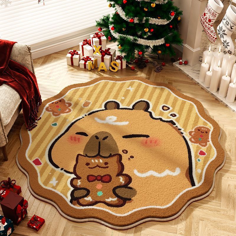 Round Kappabala Christmas Carpet Home Cashmere-like