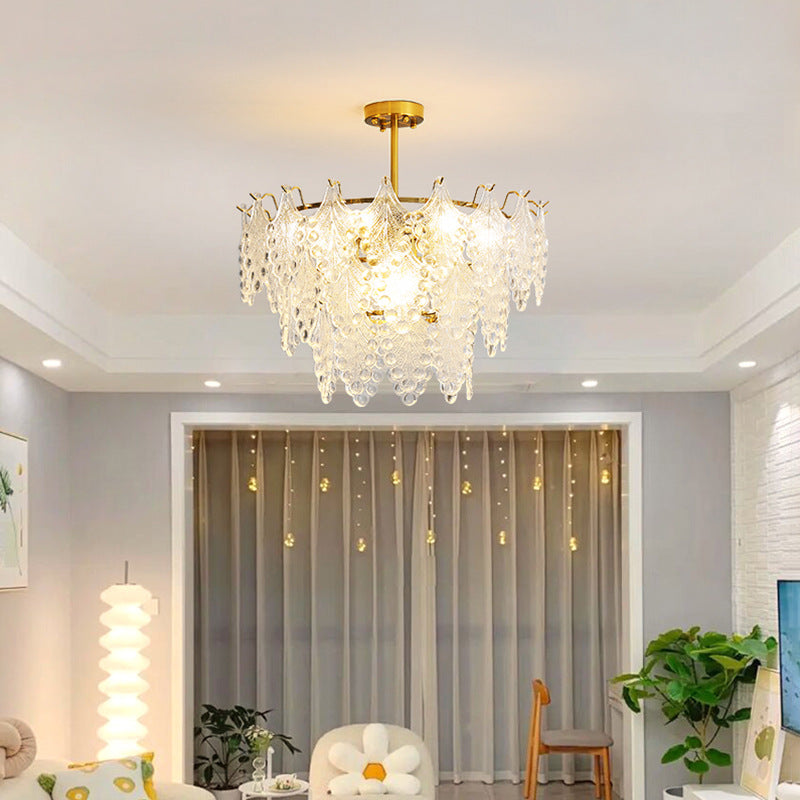 Simple Living Room Glass Chandelier