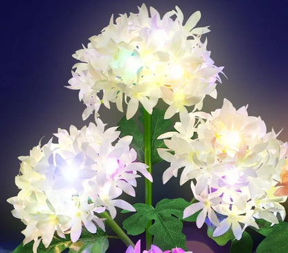 Hydrangea Solar Lamp Courtyard Decoration