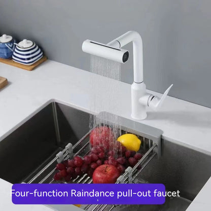 Household Minimalist Rotating Pull-out Sink Faucet