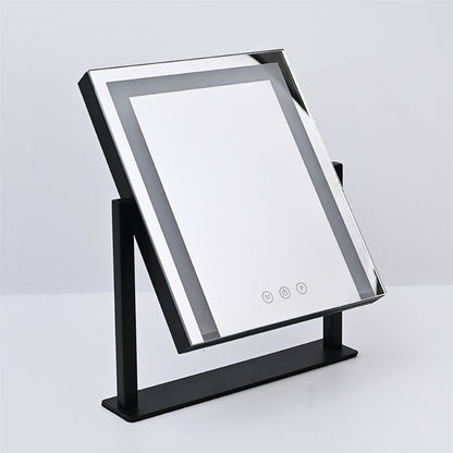 Household Large 360 Degrees Dressing Mirror Cosmetic Mirror LED Light Dressing Table Mirror