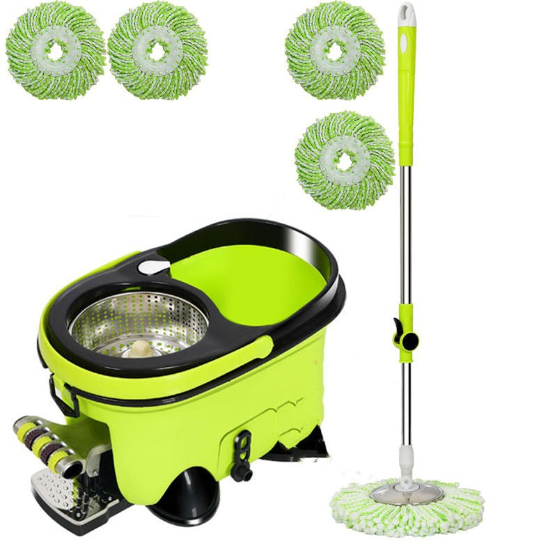 Four Drive Foot On Rotary Mop Bucket