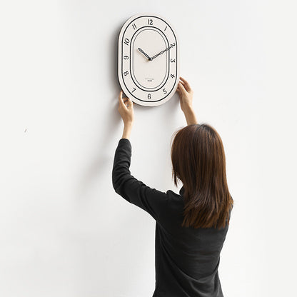 No-punch Decorative Clock For Domestic Living Room