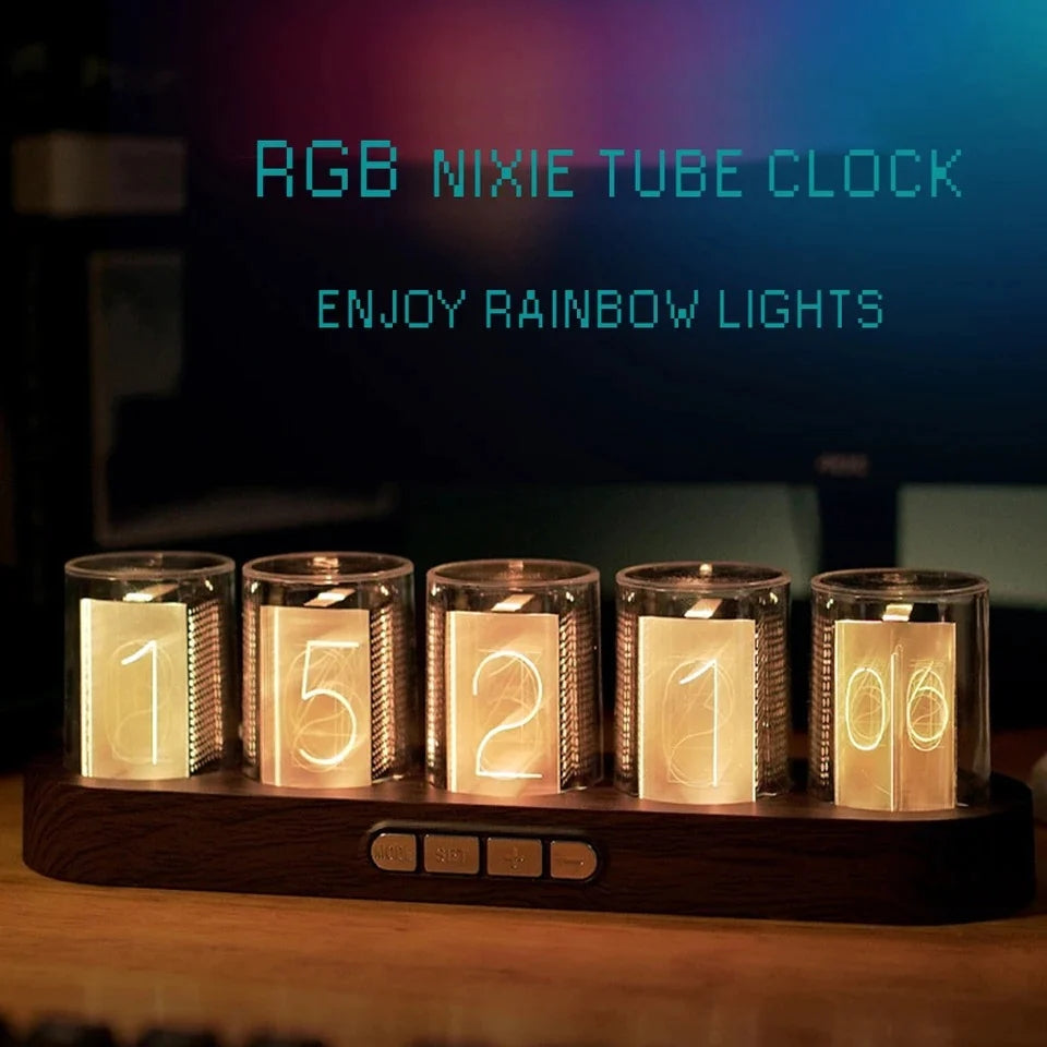 Reloj Luminotron RGB, reloj Digital electrónico Led creativo, reloj colorido