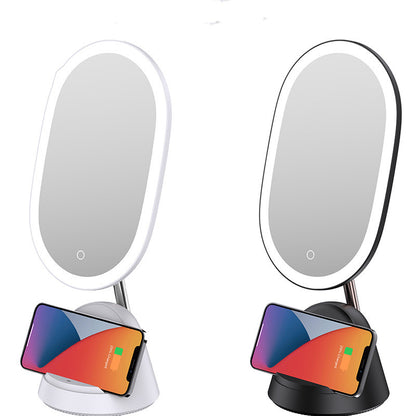 Miroir de maquillage multifonctionnel à la mode, lampe de Table, créativité de bureau